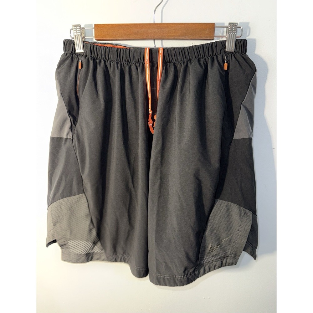 NIKE Women's Running Shorts Dri Fit Black Liner Yoga Pockets Drawstring Size L
